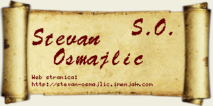 Stevan Osmajlić vizit kartica